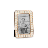 Encanto Mosaic Frame 4"x 6" (Cream) | Bone & Brass
