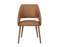 Galen Dining Missouri Cognac Leather Armchair