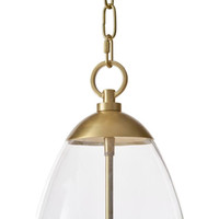 Maiden Glass Pendant - Polished Nickel, view 9