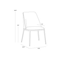 Dover Napa Stone / Polo Club Stone Dining Chair, view 6