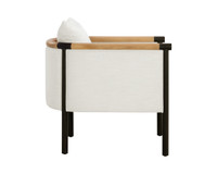Wilder Heather Ivory Tweed Lounge Chair