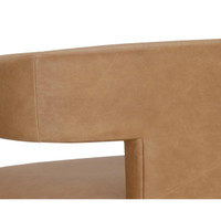 Cobourg Ludlow Sesame Leather Lounge Chair, view 3