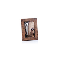 Rosso Burlwood Photo Frame - Frame Corner Detail | Bone & Brass
