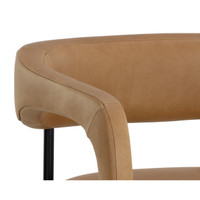 Mavia Dining Ludlow Sesame Leather Armchair, view 2