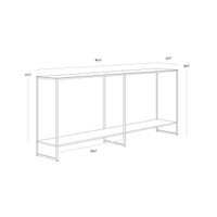 Eiffel Antique Brass Console Table, view 3