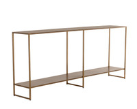 Eiffel Antique Brass Console Table
