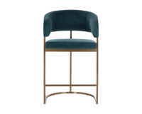 Marris Gold - Danny Teal Counter Stool
