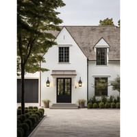 Sand Black Tapered Outdoor Wall Lantern, view 2