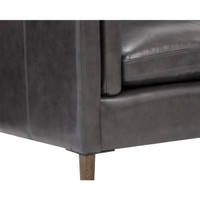 Richmond Brentwood Charcoal Leather Sofa, view 4