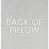 Selfie Onyx Decorative Pillow back, showing the seamless zippered cover and plush texture.