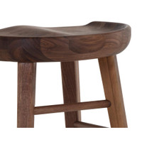Dominic Walnut Counter Stool, view 5