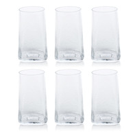 Kaleigh Hammered Highball Glasses, Set of 6 - Glass Close Up | Bone & Brass