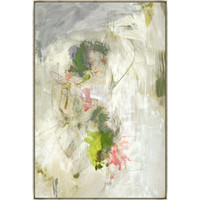 Abstract giclee painting by Michelle Bennett with layered colors, brushstrokes, and modern artistic structure.