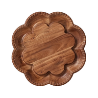Vintage Scalloped Charcuterie & Bread Board Lazy Susan, view 5
