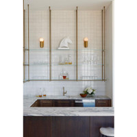 Dion Brass Sconce - Sconce Detail | Bone & Brass