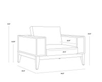 Salerno Gracebay Grey Armchair