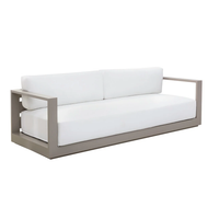 Tavira Greige & Stinson White Outdoor Sofa