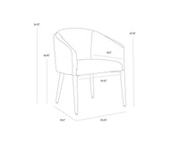 Sheva Dining Ernst Sandstone / Meg Ash Armchair