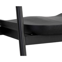 Jeremy Dining Black Armchair, view 5
