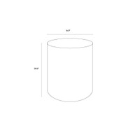 Diaz End Grey - Wood Grain Brown Table, view 4