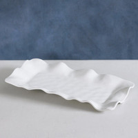 Vida Havana Long Rectangular Tray (White) - Tray Detail | Bone & Brass