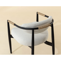 Marita Dining Black - Louis Cream Armchair, view 4