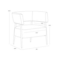 Maestro Danny Rust Lounge Chair, view 4