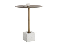Kata Bar White Marble Table