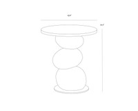 Paplo End Medium Brown Table