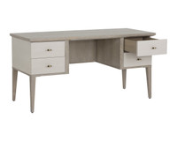 Pattinson White Ceruse - Oyster Shagreen Desk