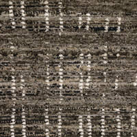 Close-up of a Nebulous Charcoal & Grey Casual Rug with a modern abstract pattern and soft polyester yarns.
