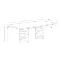 Alanya Rectangular - 84" Dining Table, view 4