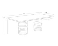 Alanya Rectangular - 84" Dining Table