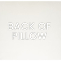 Back of the Brix Mist Throw Pillow, featuring a seamless zippered cover on a light, textured polyester fabric.
