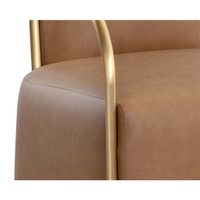 Cicero Milliken Cognac Lounge Chair, view 6