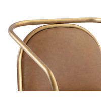 Cicero Milliken Cognac Lounge Chair, view 5