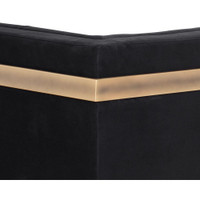 Ekon Abbington Black Sofa, view 3