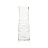 Langley Tall Bubble Glass Pitcher | Bone & Brass