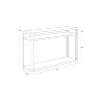 Doncaster Black Console Table, view 3