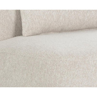 Soraya Swivel Armless Dove Cream Chair