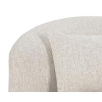 Soraya Swivel Armless Dove Cream Chair, view 2