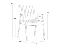 Homer Dining Bravo Cognac Armchair