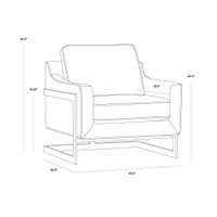 Kalmin Piccolo Prosecco Lounge Chair, view 3