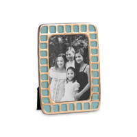 Encanto Mosaic 5"x 7" Frame (Turquoise) | Bone & Brass