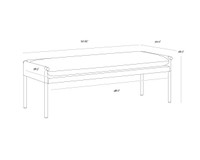 Bellevue Bravo Cream Bench