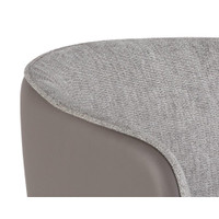 Asher Dining Flint Grey / Napa Taupe Armchair, view 4