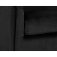 Hazel Swivel Gold - Black Sky Lounge Chair