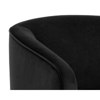 Hazel Swivel Gold - Black Sky Lounge Chair, view 2