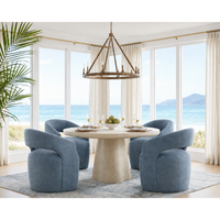 Lloret Wheeled Dining Danny Iceberg Armchair, view 2