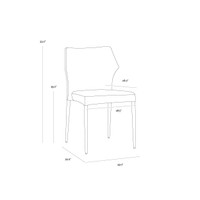 James Stackable City Beige Dining Chair, view 5